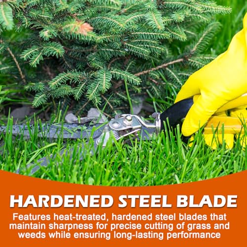 Upgraded Grass Shears Rotatable 180°, Grass Trimming Shears