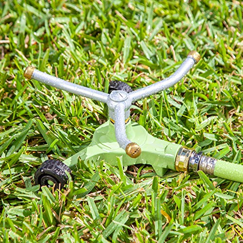 Martha Stewart MTS-WRSPR8M Heavy-Duty Metal 3-Arm Rotating Sprinkler, Gardening, Martha Stewart Gardening
