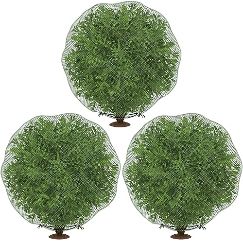 3Pcs Deer Netting for Shrubs, 7.8' x 7.8' Reusable Deer Plant Netting Cover - style: 3 Pcs