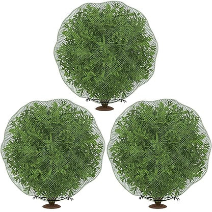 3Pcs Deer Netting for Shrubs, 7.8' x 7.8' Reusable Deer Plant Netting Cover - style: 3 Pcs