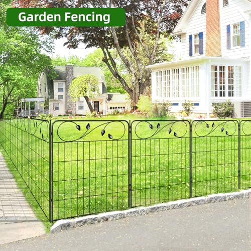 Decorative Garden Fence Border 30in(H) X16ft(L) 8 Panels Fencing for Yard - size: 30″Tall(8 Panels)