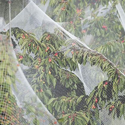 10 x 50FT Garden Netting, Cookmaster Plant Covers Durable Ultra Fine Mesh Protection, Garden Plant Row Cover, Raised Bed Barrier Screen Protection Net Cover for Plant Vegetable Fruit Flower