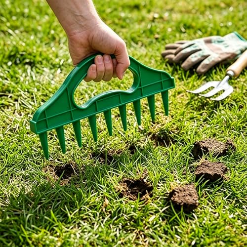 2-Pack Handheld Seed Planter, Garden Dibber Tool for Precise Spacing in Rows and Seed Trays, Durable Planting Punch for Vegetables Flowers Herbs