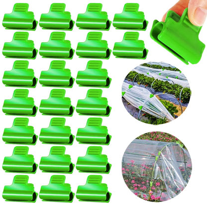 24pcs 19mm Garden Clamp, Greenhouse PVC Tube Clip for 18-20mm Pole - color: 19mm, size: 24pcs