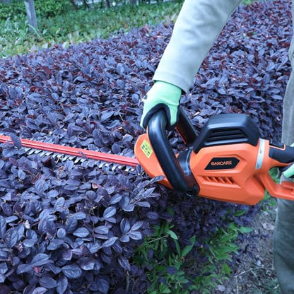 GARCARE 24-Inch Corded Hedge Trimmer Electric 680W 180° Rotating Handle