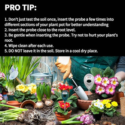 Plant Moisture Meter Soil Moisture Sensor Meter Water Monitor Hygrometer Plant Water Meter [Green + White] Soil Moisture Meter for Gardening, Farming, Plants - color: GREEN+WHITE