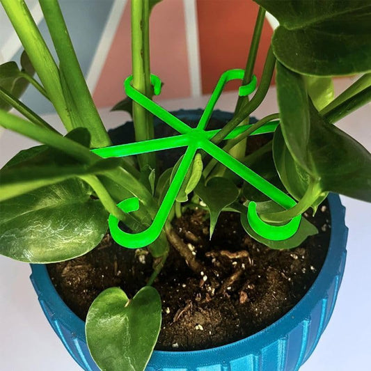 4PCS Reusable Plant Stem Support Stakes – Assorted Sizes Plant Growth Accessories for Indoor Climbing Plants & Home Decoration, Green - color: Green