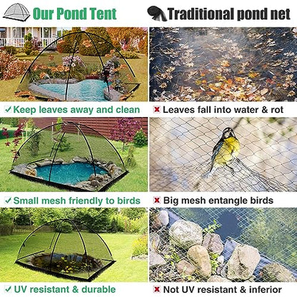 Alphatool 8 x 10 Ft Pond Netting for Koi Ponds - size: 8 x 10 Ft
