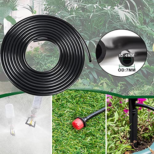 50ft 1/4 inch Drip Irrigation Tubing, Blank Distribution Line Water Hose Garden Watering Tube for Garden Irrigation System - size: 50FT Tubing + 0 PC Dripper