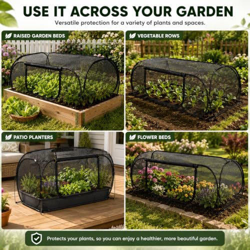 Planter Raiseds Bed Garden Covers, Garden Netting, 2 Pcs, 30% Sun Shade