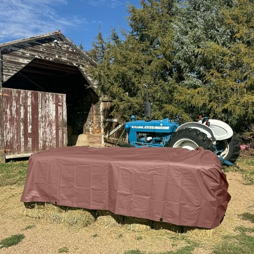 RENEGADE Industrial Tarp 12x9 ft Brown – Heavy Duty, Waterproof, UV-Resistant, PFAS-Free – Durable Tarp for Jobsite Coverage, Construction, Farming & Shelter Use - color: Brown, size: 12X9