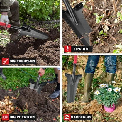 All Metal Serrated Sharp Blade Root Saw Spades Garden Digging Shovel