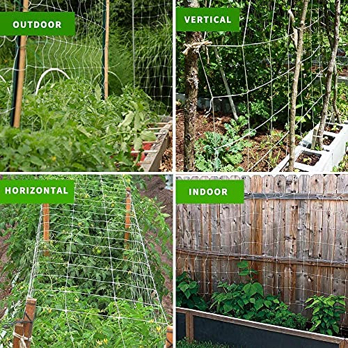 Tcamp Heavy-Duty Polyester Plant Trellis Netting 5 x 30ft (1 Pack) - size: 6" Mesh (5 Ft X 30 Ft)
