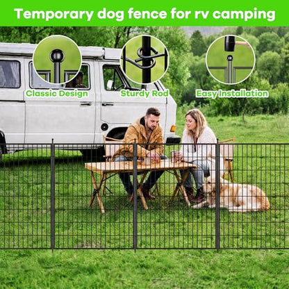 Garvee Garden Fence, 40in(h) x 11.8ft 5 Pack Garden Fencing Animal Barrier
