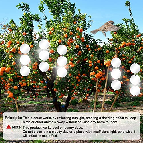XPCARE Bird Scare Discs Set, 30 Pcs Reflective Double-Sided Bird Reflectors