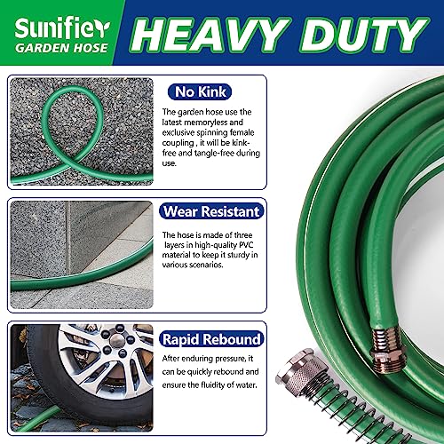 Short Garden Hose 3 ft 6ft 8 ft 10 ft – Hybird Leader Water Hose - Small Garden Hose Extension, Flexible Hose Extender for Lawn Watering, Car Washing - Burst 500 Psi (Green, 3 FT) - size: 3 FT