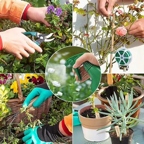 Heavy Duty Gardening Tools with Handbag, 11 Pcs Gardening Tools with Repotting Mat for Gifts Women Men Mom Dad