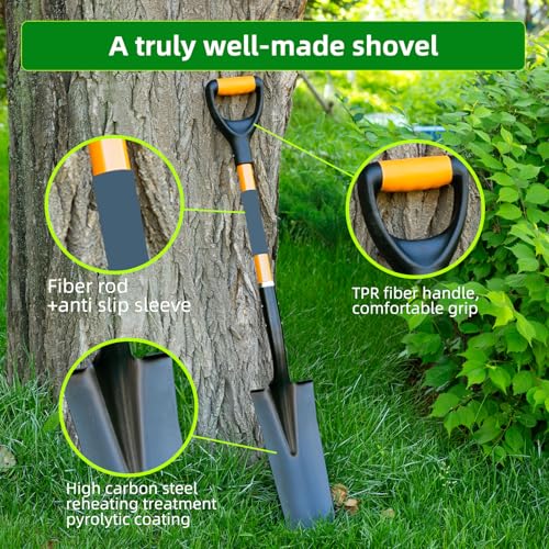 Spade Shovel, Drain Spade - style: D-handle