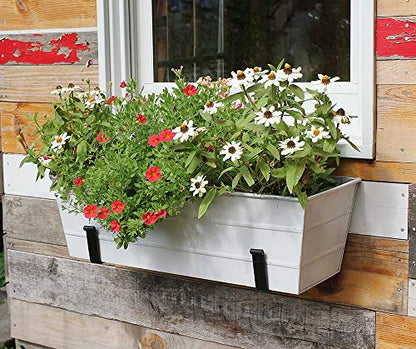 Achla Designs C-20W Window Box, White, Medium - color: White, size: Medium