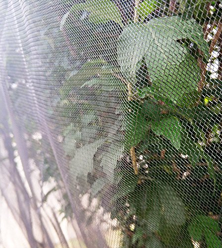 Agfabric Bird Netting 96inch Hx84inch W Garden Netting Insect Pest Barrier,Plant Cover Fruit Tree Netting Mesh Protection Bag with Drawstring,Black - size: 96"x84"