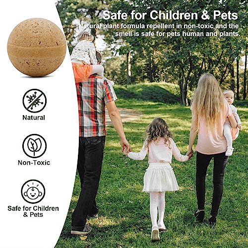 20 Balls Rodent Repellent,Squirrel Repellent,Mouse Repellent Indoor Outdoor - color: Brown-squirrel