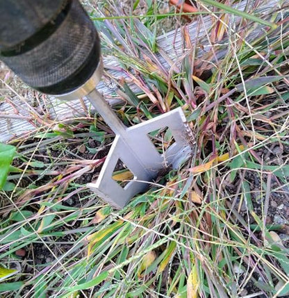 Garden Groomer - Soil Tiller, Weed Remover, Soil Digger, Auger, Drill Attachment for Gardening