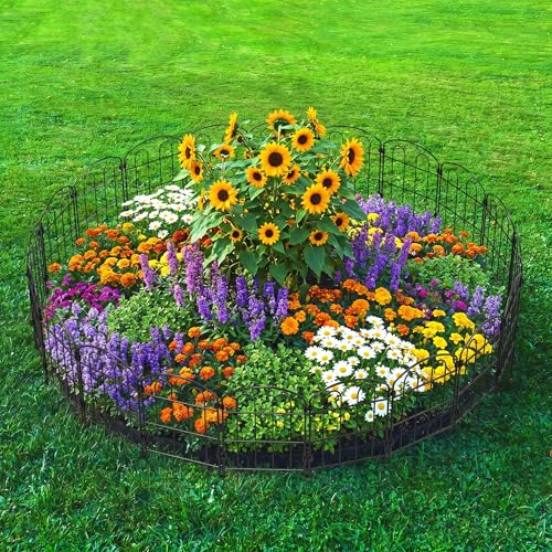 CADUKE 20 Pack Garden Fence Border, 24in x 22ft