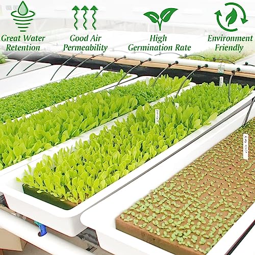 Halatool 1.2 in Rockwool Cubes for Hydroponics, 72 Plugs Seed Starter Cubes - color: 2 Sheets, size: 1.2" Cubes