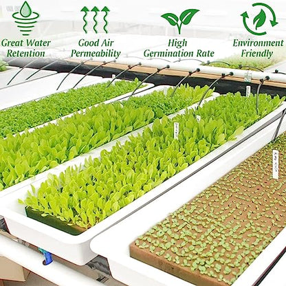 Halatool 1.2 in Rockwool Cubes for Hydroponics, 72 Plugs Seed Starter Cubes - color: 2 Sheets, size: 1.2" Cubes