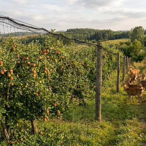 Junflying Deer Fence Netting 4x65 FT, Heavy Duty Plastic Mesh Fencing Roll - size: 4x65 FT