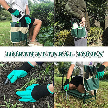 Garden Kneeler and Seat Stool Heavy Duty Garden Folding Bench with Large RemovableTool Pocket Gloves and Soft EVA Kneeling Pad for Gardening Lovers - size: Style B