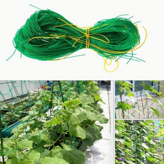 Garden Trellis Netting, Plant Climbing Net, 35.4" x 70.8", Creeper Vine Support Mesh, Weather Resistant Trellis Net for Tomatoes Cucumbers Grapes Clematis Outdoor Gardening