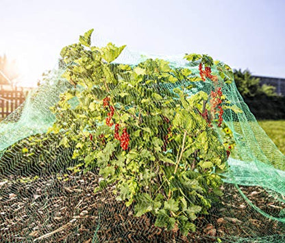 Windhager Rational Bird Protection Net, Pond Net, Leaf Net, Mesh Size 15 mm, Green, 10 x 4 m