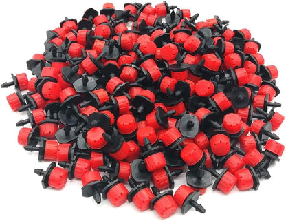 1/4 Inch Adjustable Drip Irrigation Parts, Irrigation Drippers Sprinklers for Drip Irrigation System (100)