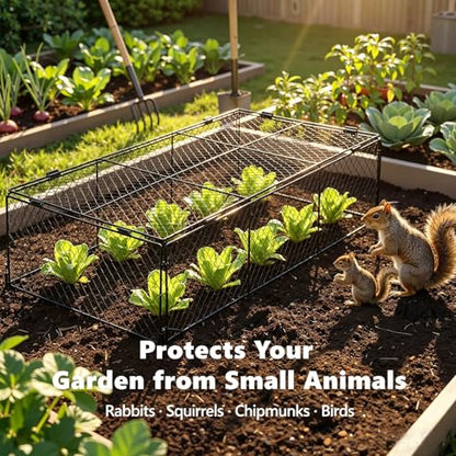 Chicken Wire Crop Cage, Heavy Duty Plant Protector for Raised Garden Bed