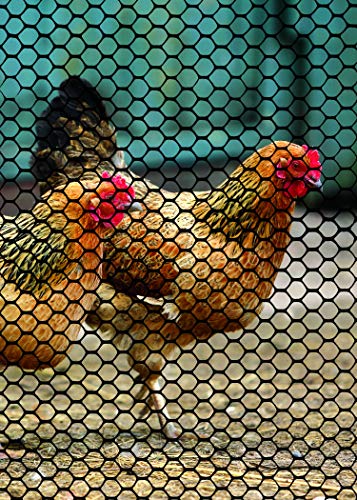 Tenax 2A230090 Poultry Fence 3' x 25' Black Made in USA - color: Black, size: 3-ft x 25-ft