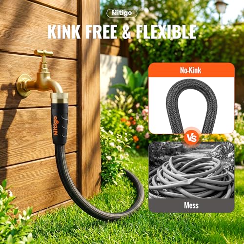 Nitigo Ultra Lightweight Garden Hose 100FT for Yard, Outdoor - size: 100ft