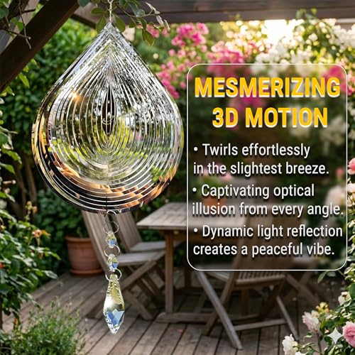 Reflective Bird Deterrents for Outside, Woodpecker Repellent - size: Big Drop Water