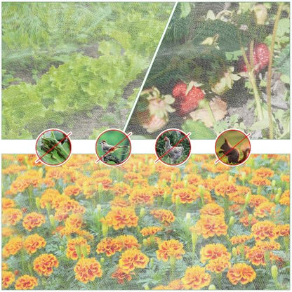 2 Pack Garden Netting for Raised Beds, 6x3 FT Garden Berry Netting, Bird Pest Mosquito Barrier Screen for Raised Beds, Vegetables, Fruits, Flowers, Fruit Trees Outdoor Crop Protection Net