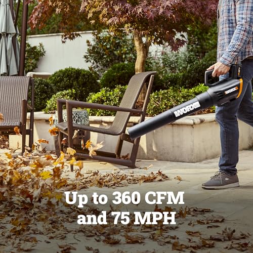 Worx 20V 12" 2-in-1 Cordless String Trimmer & 360CFM Leaf Blower Kit, WG929 - style: 12" Trimmer & 360 CFM Blower w/(2) 2.0Ah Batteries