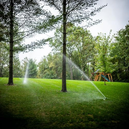 Hourleey 1/2 Inch Zinc Impact Sprinkler, 2 Pack Heavy Duty Lawn Sprinkler Head with Nozzles, Adjustable 0-360 Degree Impulse Watering Sprinklers for Large Coverage Garden Grass Yard Irrigation - size: 2 Pack