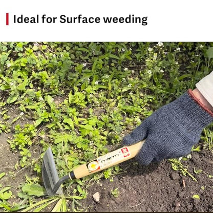 HOUNEN Left-Handed Japanese Weeding Sickle, 4.7-Inch Composite Steel Blade - color: 4.7" Left-Handed Twisted Weeder
