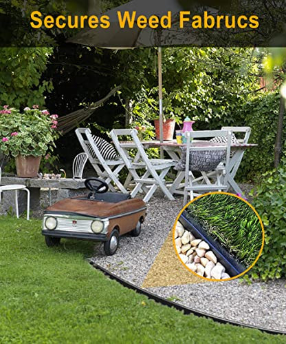50-Pack 8-Inch Plastic Landscape Stakes,Spiral Edging Spikes Landscape Anchoring Spikes for Paver Edging, Weed Barrier, Artificial Turf & More Weed Barrier, Artificial Turf & More.