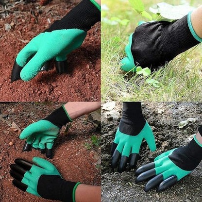 Garden Gloves with Claws, Claw Gardening Gloves for Digging, Planting, Weeding, Seeding - Waterproof for Men and Women