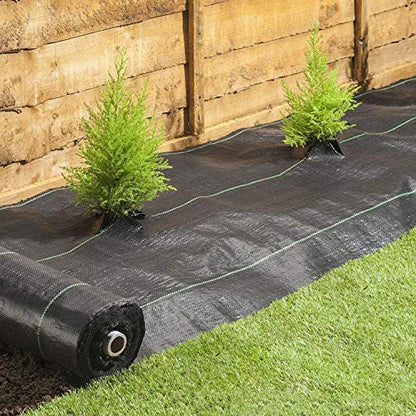 Agfabric 6x16ft Landscape Fabric Weed Barrier Ground Cover Garden Mats - size: 6x16ft