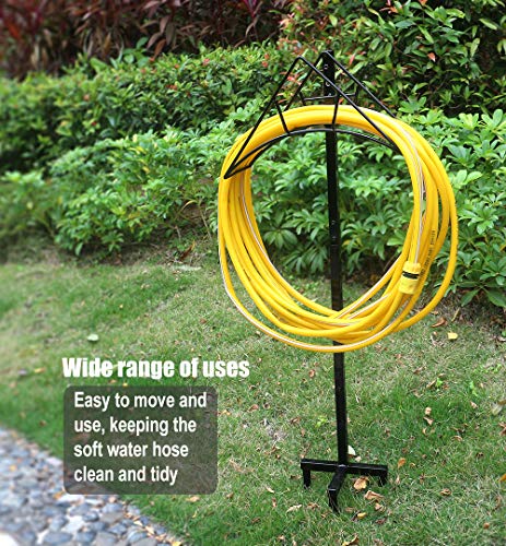 Artigarden Garden Hose Holder, Free Standing Metal Water Hose Stand Hanger - style: Rocket Style