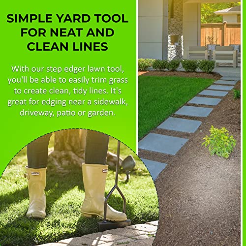 Yard Butler Step Edger, Ergonomic Lawn Edging Tool