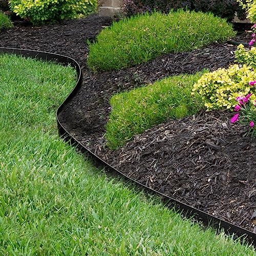 WORTH Garden 33 ft. Metal Landscape Edging, Lawn Edging for Landscaping - color: Powder-Coated Black
