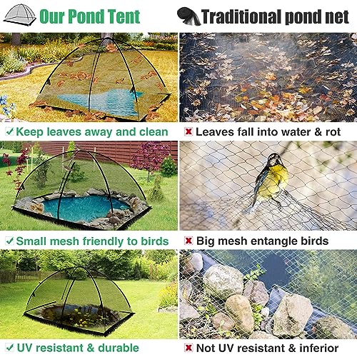 Alphatool 7 x 9 Ft Pond Netting for Koi Ponds - size: 7 x 9 Ft