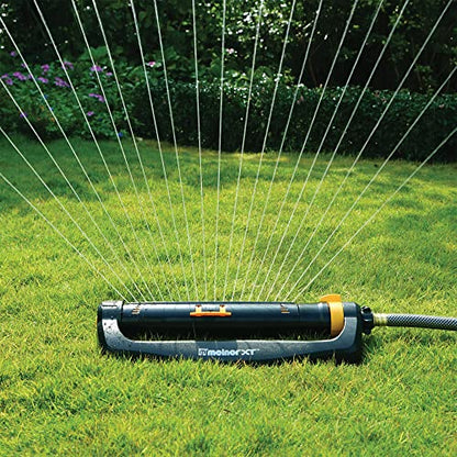 Melnor 65165AMZ XT Turbo Oscillating Sprinkler,4,500 sq. ft.,Quick Connect Bundle,2-Way Adjustable,Black,Yellow,(Pack of 12) - size: 2-Way Adjustable, style: Pack of 12